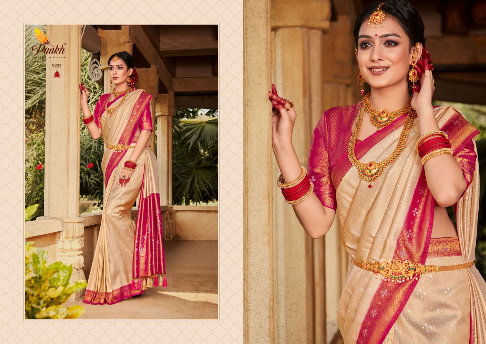 Virasat Vol 1 By Pankh Silk Designer Sarees Catalog